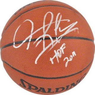 Dennis Rodman HOF Autographed Basketball Chicago Bulls Mounted