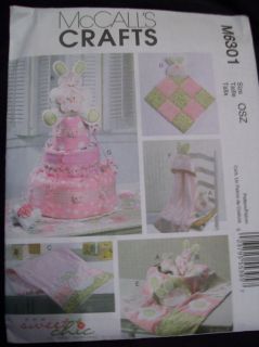  Crafts 6301 Baby Shower Decorations Blanket Diaper Cake Pattern