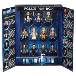 Doctor Who Eleven Doctors Minifigure Tardis Box Set New