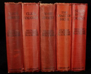 C1922 5 Vol Novels Anerley Doones Sker R D Blackmore