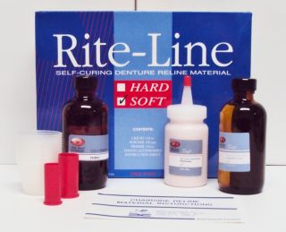 Denture Reline Tissue Conditioner Acrylic Soft Kit System