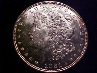  Morgan Silver $1 Dollar Bright Sharp Denver Mint AU+/UNC 