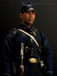 Custom 1 6 Glory Denzel 12 Figure Civil War Union Soldier Hot Toys