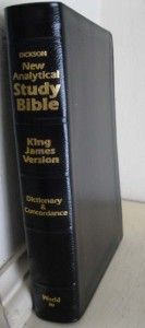 The Dickson New Analytical Study Bible Black Leather Red Letter Still