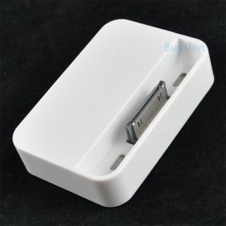  Cradle Sync Charger Docking Station White for Apple iPhone 4S
