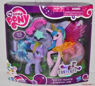  Pony Canterlot Princess Celestia Luna Special Edition Set