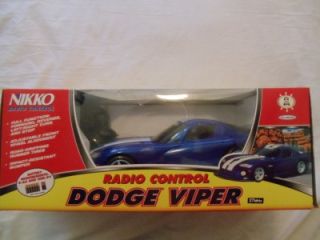 Nikko Dodge Viper RC Radio Controlled Vehicle Car New Blue 16264 1 16