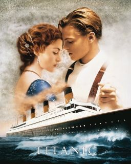 Titanic Romantic DiCaprio Winslet Ship Iceberg Movie Sheet RARE Poster