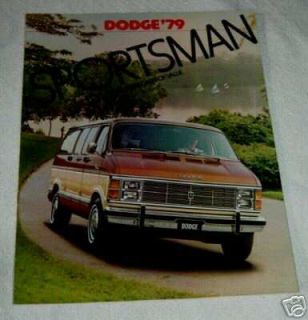 1979 Dodge RAM Trucks Sportsman Wagon Van Brochure