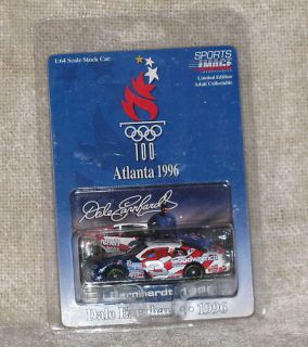 1996 Dale Earnhardt Atlanta Olympics Diecast Car Card