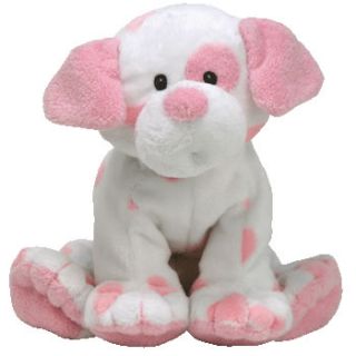 Ty Pluffies Baby Pups Pink The Dog Beanie Authentic