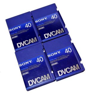  Three New Sony DVCAM PDVM 40N Tapes Tape Digital Video Cassette