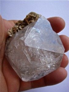  Palm sized Herkimer Diamond with Dolomite, Nice clarity & formation