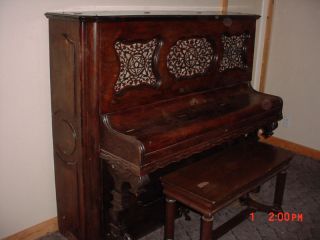 1873 Antique Upright Piano Great Sound Price REDUCED