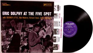 Eric Dolphy at The Five Spot Vol 1 ◈ Orig 1961 New Jazz 8260 Purple