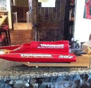 Prather Tunnel Hull RC Boat K B Outboard Nitro Engine Remote
