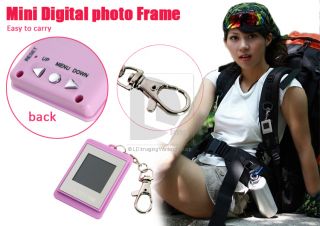 Mini 1 5 LCD Digital Photo Picture Frame Album USB Keychain Keyring