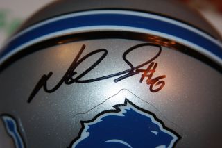 Ndamukong Suh Autographed Detroit Lions Riddell Mini Helmet JSA