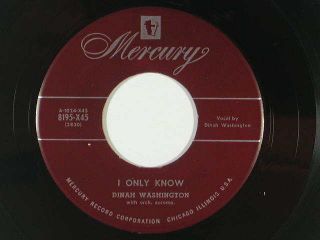 Dinah Washington R B I Only Know Ill Never Be Free VG to VG