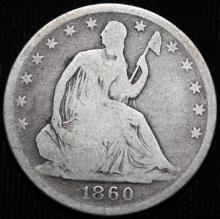  1860 O Seated Liberty Half Dollar VG