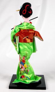 each of these beautiful geisha dolls measure 12 inches tall and is