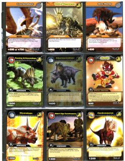 Page of 9 DINOSAUR KING UD TCG Card DKTB series 1 Foil 8 Common