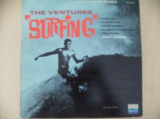 LP The Ventures Surfing Dolton Stereo Vintage Vinyl Record