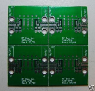 Develop PCB for Surface Mount Saw Filter SIP5K Qty 4