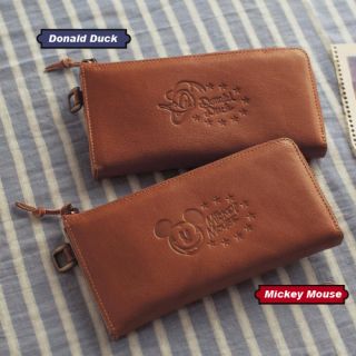 Disney Donald Duck Leather Zipper Wallet Purse New Ladies Zip