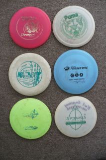  Disc Golf Frisbee Discs Lot of 6