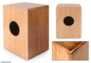 Cajon Drum from Peru Hand Crafted Wood Cajon Music Box