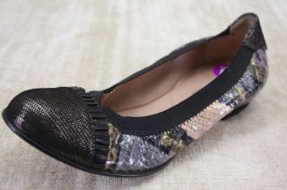 Anyi Lu Cara Flats Metallic Snake Skin Ballet Flats Shoes 35 5 5 US $