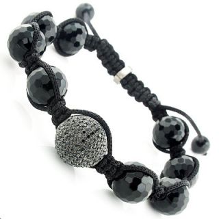 now only $ 149 black disco ball bracelet with crystals
