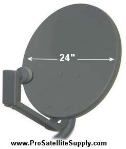 24 inch Digital Satellite Dish Antenna with Dual LNBF