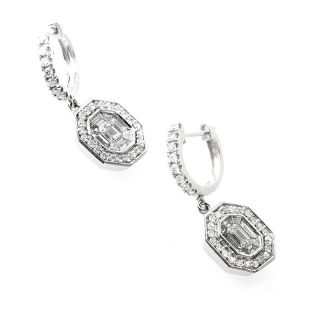 This pair of drop earrings are lovely and sophisticated. They are made