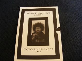 Linda McCartneys Sixties Postcard Calendar 1993 Hendrix Dylan Janis