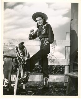  Sexy Cowgirl Dorothy Malone 1940s Near Mint