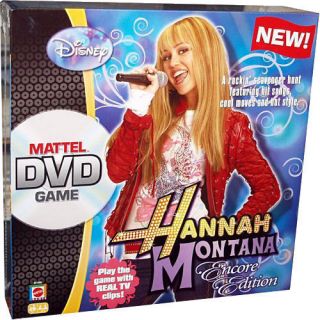  HANNAH MONTANA DVD BOARD GAME ENCORE EDITION by Mattel, DISNEY CHANNEL