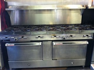  Burner Range with Double Ovens Gas Nice Shape Convection Oven