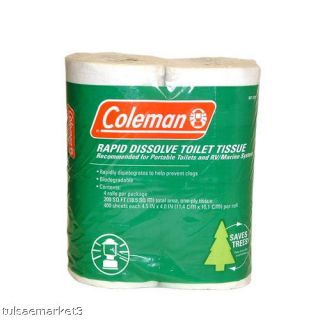 Coleman Rapid Dissolve Camping Toilet Tissue Paper