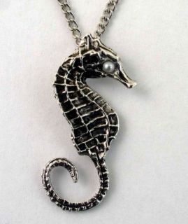 Sterling Silver Seahorse Necklace Scuba Diving Jewelry