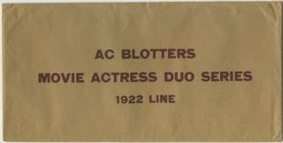 Dorothy Gish Film Star Vintage 1922 Paper Ink Blotter