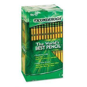 Dixon Ticonderoga 13872 Woodcase Pencil HB 2 Yellow Barrel 96 per Pack