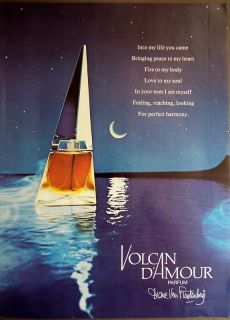 1981 Volcan DAmour Parfum Original Vintage Perfume Ad