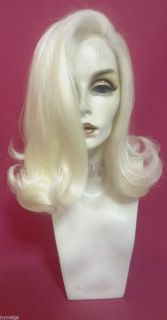  Platinum Blonde Wig 50s Jayne Mansfield Diana Dors Lace Front