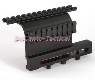 Tactical AK Saiga Adjustable Side Mount with Dual Weaver Picatinny