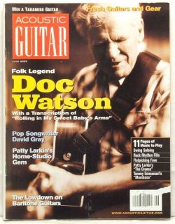 Acoustic Guitar Magazine Doc Watson David Gray Patty Larkin Tommy