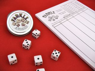 Farkle Dice Game Farkel Mini Tin 50 Sheet Score Pad