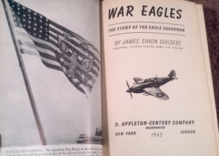 RARE War Eagles Story of The Eagle Squadron World War 2 RAF Spitfire