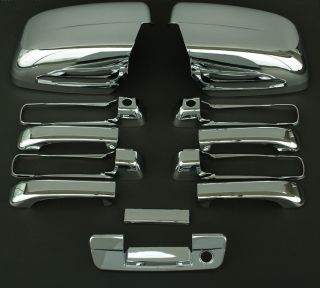 2010 2011 Dodge RAM 5D Chrome Door Mirror Tailgate Handle Cover